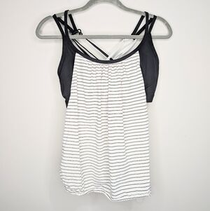 CALIA by Carrie Underwood Strappy Open-Side Workout Tank – Gathered Hem – Size L